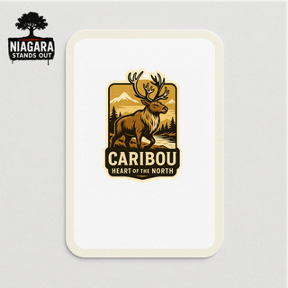 Caribou Canada Wildlife Sticker – Niagara Stands Out