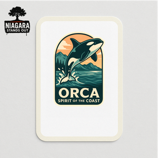 Orca Whale Canada Wildlife Sticker – Niagara Stands Out