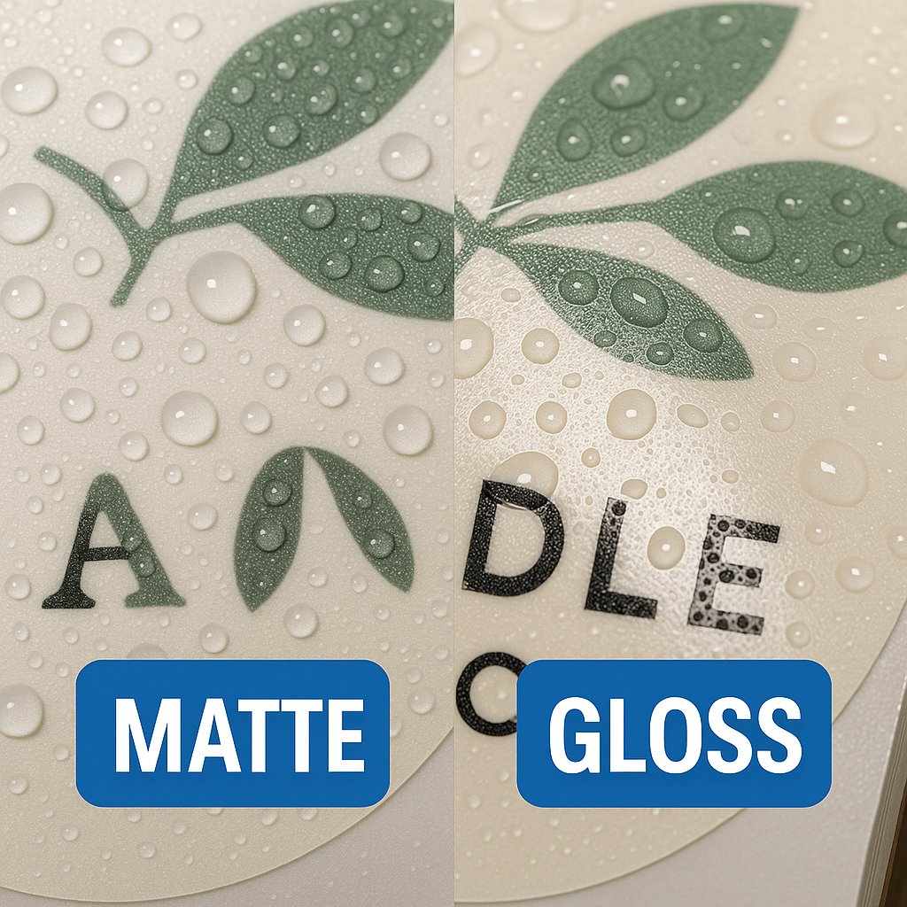 Waterproof Roll Labels — Matte, 100% Waterproof (2×2, 3×3, 4×4) Niagara Stands Out