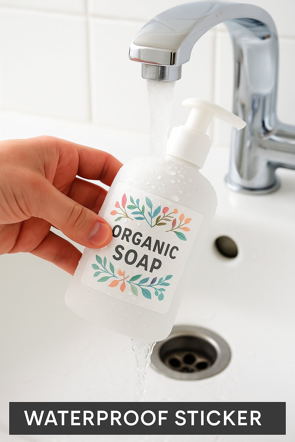 Waterproof Roll Labels — Matte, 100% Waterproof (2×2, 3×3, 4×4) Niagara Stands Out
